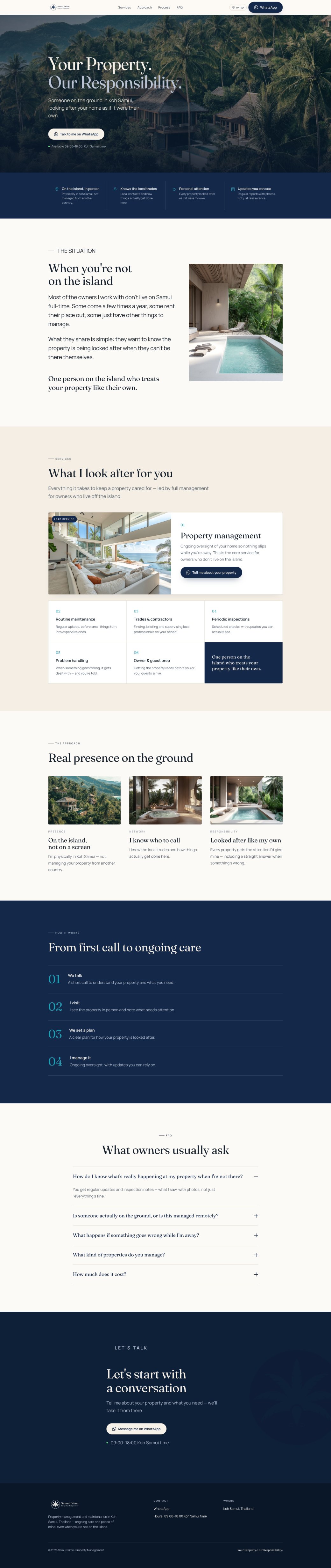 Samui Prime — דף נחיתה שעלה לאוויר